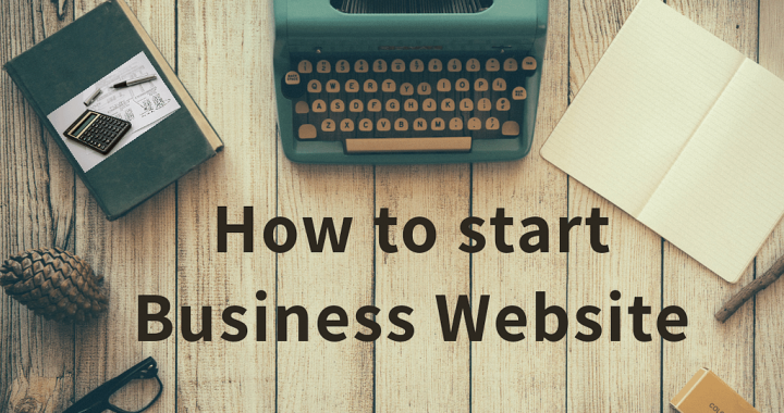start a business website from scratch