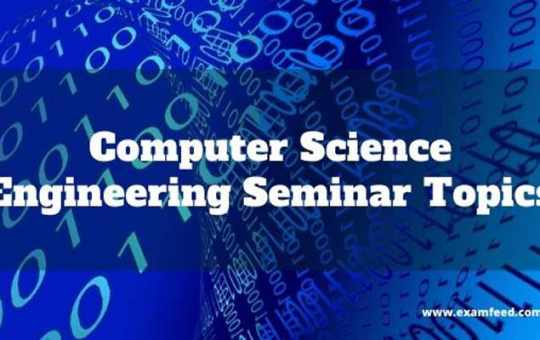 Seminar Topic For Computer Science