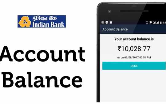 Indian Bank Balance Check